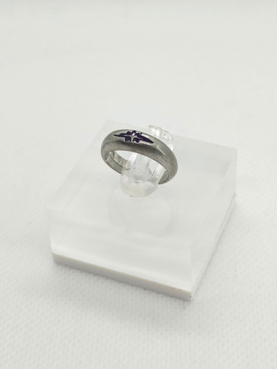 Vintage adjustable silver toe ring