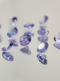 Tanzanite lot ( 3 mm \ 0,11 ct ) roud