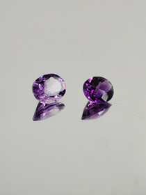 Ametisti erä ( 8 x 6 x 4 mm \ 1,4 ct ) ovaali