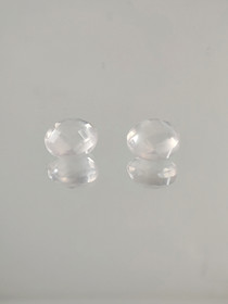 Ruusu Kvaertsi pari 8 x 5 mm \ 2 x 2,2 ct pyöreä