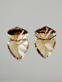 Citriini pari 13 x 8 mm \ 2 x 6,5 ct kolmio