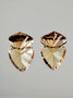 Citrine pair 13 x 8 mm \ 2 x 6,5 ct triangle