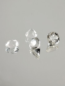 Kvartsi erä ( 5 x 4 - 3 mm / 0,7 ct ) pyöreä 