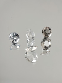Kvartsi erä ( 4  x 3 - 2 mm / 0,2 ct ) pyöreä 