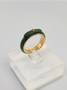 vintage  jade gold ring with diamond