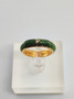 vintage  jade gold ring with diamond