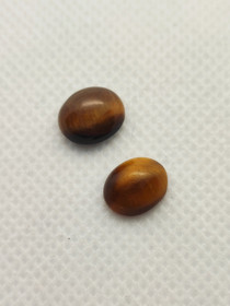 Tiikerin silmä pari ( 10 - 9 x 8 x 4 mm \ 2,7 ct ) ovaali