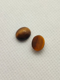 Tiikerin silmä pari ( 10 - 9 x 8 x 4 mm \ 2,7 ct ) ovaali
