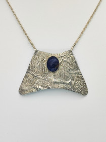 Vintage lapis lazuli hopeinen kaulakoru / design Eero Rislakki