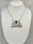 Vintage lapis lazuli silver necklace 