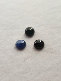 Natural Sapphire 3 pcs lot ( 5 x 3 - 2 mm \ 0,5 ct ) round
