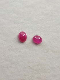 Ruby lot ( 5 x 4 x 2 mm \ 0,6 ct ) oval