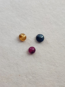 Natural Sapphire lot ( 3 x 2 - 1 mm \ 0,2 ct ) round