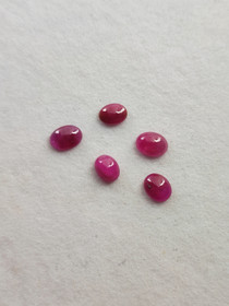 Ruby lot ( 4 x 3 x 2 mm \ 0,2 ct ) oval