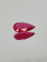 Ruby 0,7 ct pear