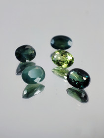 Natural Sapphire lot ( 5 x 4 -  3 x 3 - 2 mm \ 0,5 ct ) oval