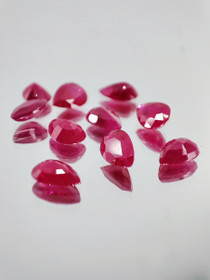 Ruby lot ( 6 - 5 x 4 x 2 mm \ 0,4 ct ) pear