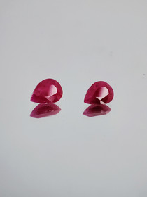 Ruby lot ( 6 x 4 x 2 mm \ 0,8 ct ) pear