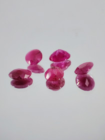 Ruby lot ( 5 x 4 x 2 - 1 mm \ 0,5 ct ) oval