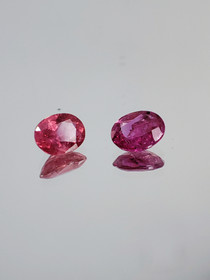 Ruby lot ( 5 x 4 x 2 mm \ 0,4 ct ) oval