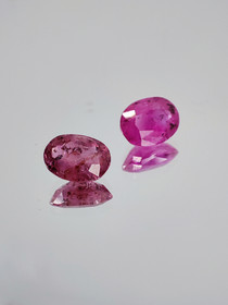 Ruby lot ( 6 x 5 - 4 x 3 - 2 mm \ 0,7 ct ) oval