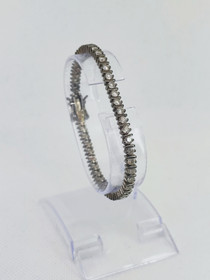 Vintage silver bracelet with stones