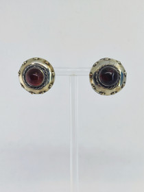 Vintage Baltic amber clips earrings