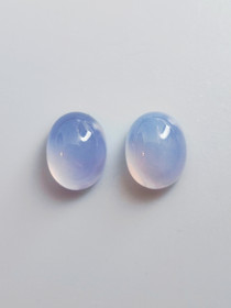 Moonstone pair ( 9 - 8 x 7 x 4 mm \ 2,2 ct ) Oval 