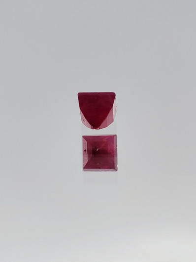 Ruby 0,1 ct square