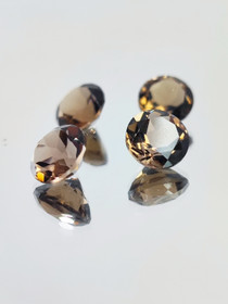 Smokey Quartz lot ( 8 x 5 mm \ 1,9 ct ) round