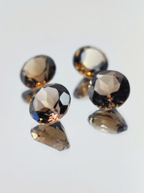 Smokey Quartz lot ( 8 x 5 mm \ 1,9 ct ) round