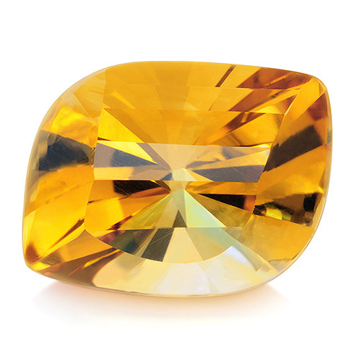 Citrine 10ct  fancy,  with certificate