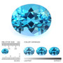 Topaasi 10x8 mm / 3 ct ovaali