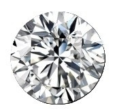 Moissanite round 1,7ct