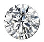 Moissanite round 1,7ct