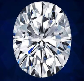 Diamond ( synthetic ) oval 6,2mm / D /  VS1