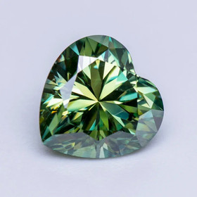 Moissanite 8mm  heart 