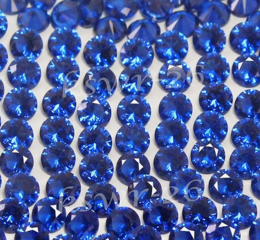 Sapphire  ( synt. ) pyöreä 3mm / hinta 3kpl