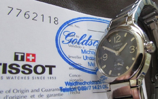 Tissot 1853, juhlamalli, teräksinen käyttökello uutta vastaavassa kunnossa