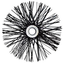 GFK-haspelin / iskuharjapaketin harjalevy,nylon, kiinnitysreikä ø28mm
