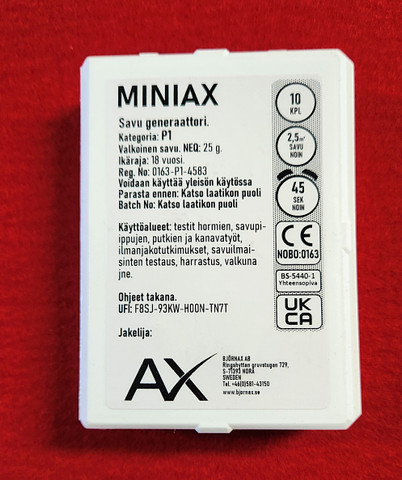 Tarkastussavupatruunat Miniax