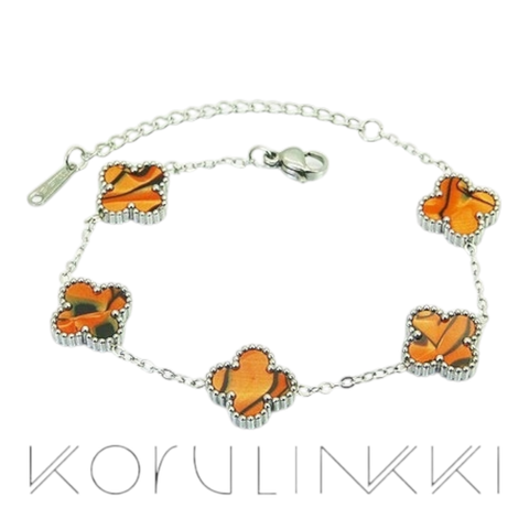 Neliapila rannekoru, ruskea