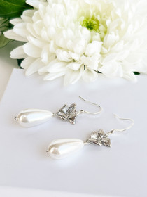 Silver Floral korvakorut