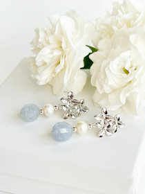  Silver kukka-korvakorut