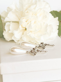 Pisara silver kukkakorvakorut