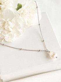 Barokkihelmi silver kaulakoru 