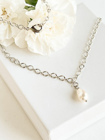 Makeanvedenhelmi Silver kaulakoru 