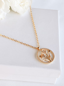 Kukka  Zirkonia kaulakoru.