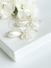 Sophia  silver kukka korvakorut