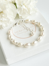 Makeanvedenhelmi  silver rannekoru  